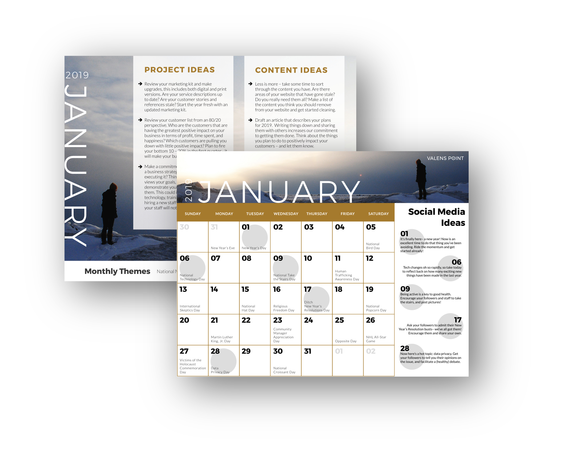January 2019 Marketing Calendar