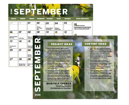 September 2020 Marketing Calendar